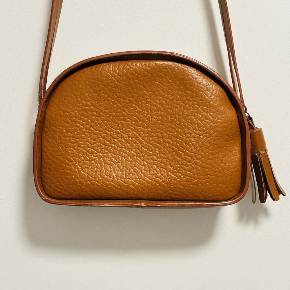 Kelsi Dagger Brooklyn Bag Women Size Small Tan Pebbled Vegan Leather Crossbody